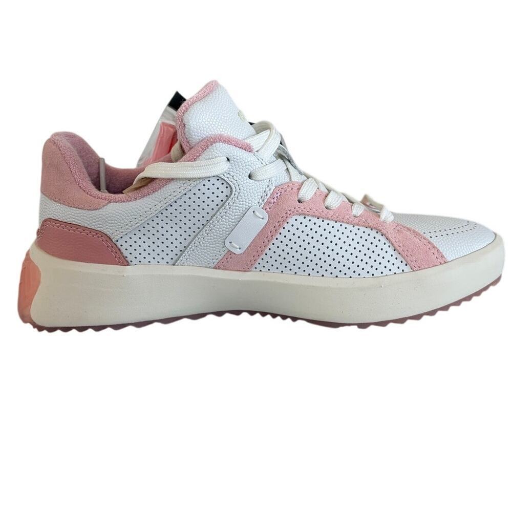 G/Fore Leather G112 Street Shoe Sneaker Pink & White Sz 7.5